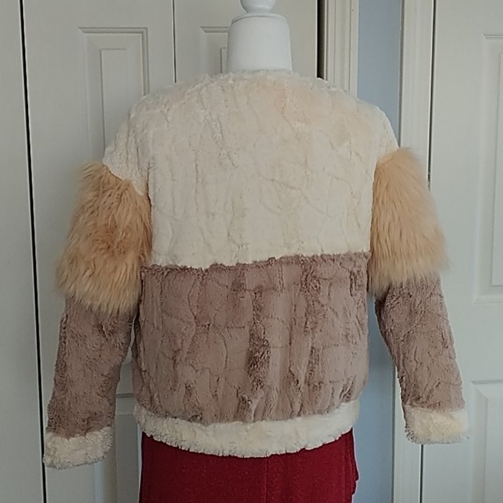 🧥Fun faux fur vintage Jacket, M - Picture 6 of 12